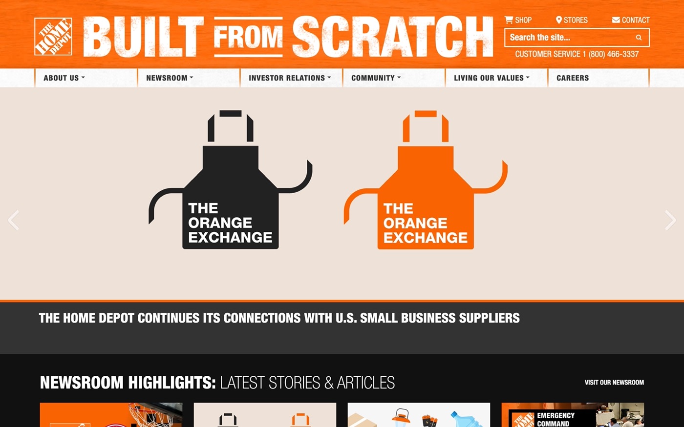 The Home Depot website